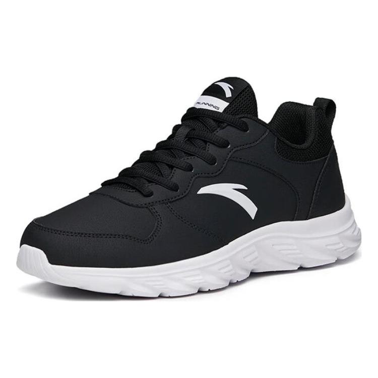 New Anta Cushioning Anti Slip And Wear Resistant Rebound Low Top Running Shoes Men's Black 912035542-3