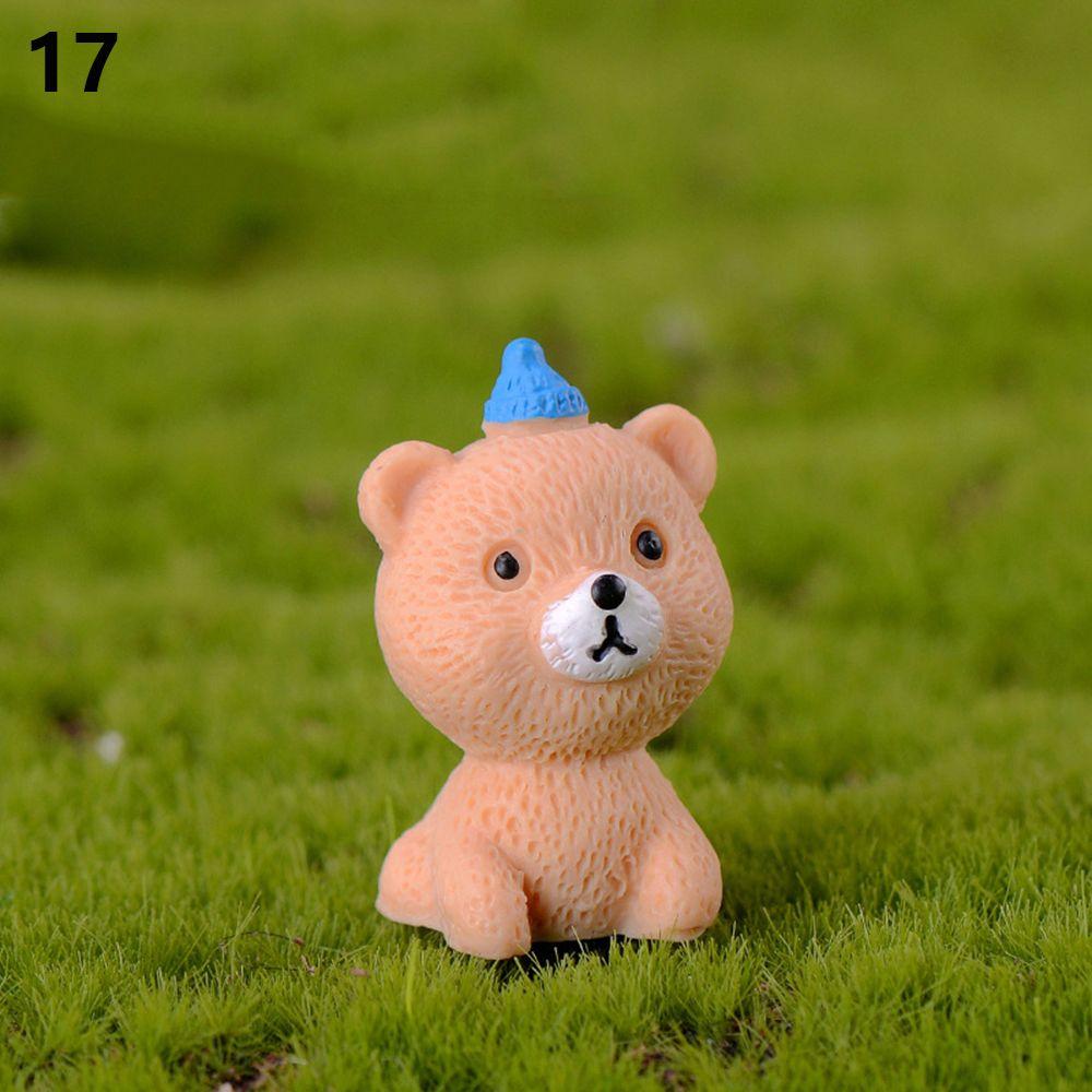 Mini White Bear Polar Bear Figurines Simulation Home Micro Landscape Garden Miniatures Animal Home Decor Accessories