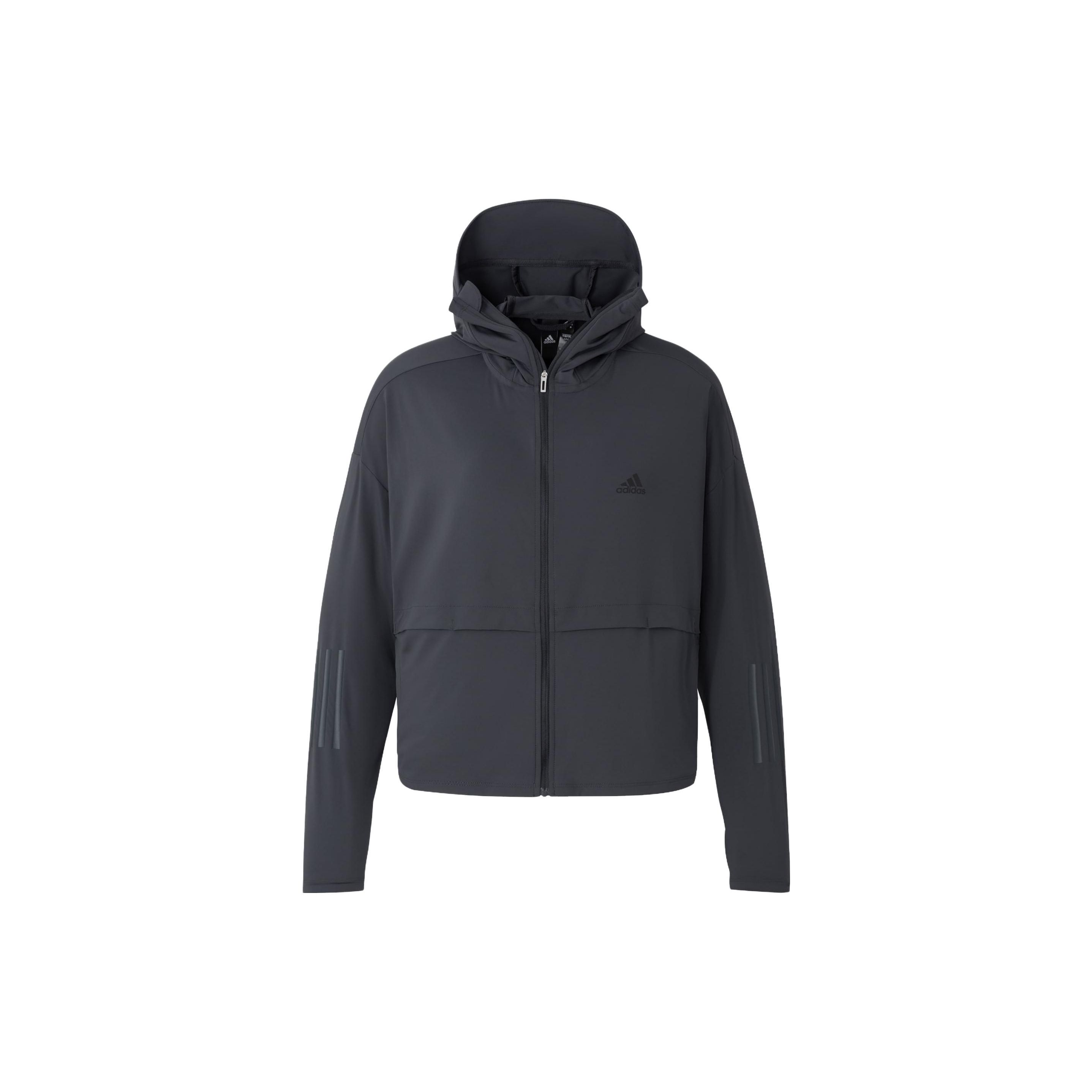 adidas Women s Lightweight Hooded Jacket Black IW9434 L
