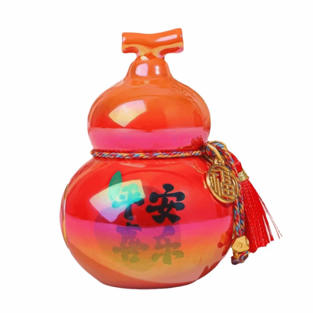 

Creative Mini Gourd Figurine Chinese Style Gourd Car Ornaments Mini Gourd Statue Desk Decorations красный