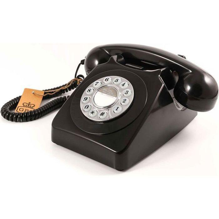 Retro Telephone - Gpo - Gpo 746 - Black - Single Handset - Authentic Ringtone