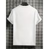 European sizes This Stylish Polyester Casual T-shirt for Men Comes in Colors of Black, Blue, and WhiteFloral PrintIt