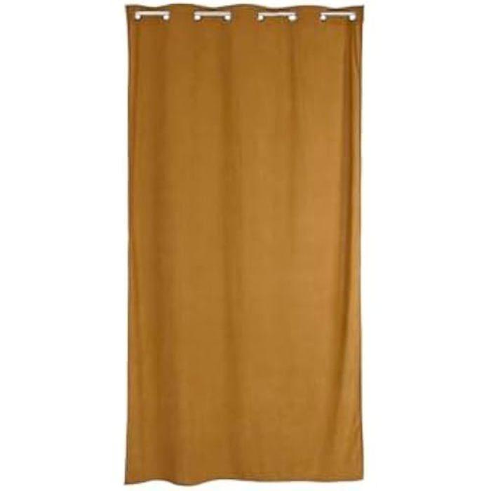 Rideau - HOME ESPRIT - Moutarde - Polyester - 140 X 260 Cm - Multicolore