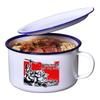 OLOEY Retro Enamel Noodle Bowl with Lid
