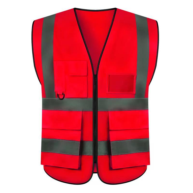 Fluorescent Reflective Safety Vest for Construction and Road Workers