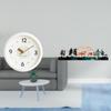 Modern Decorative Wall Clock Sculpture with Large Numerals Quiet No Ticking for Home Office Study