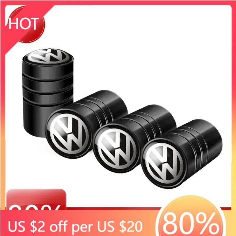 Pro VW Nové auto Ventilky pneumatik Znak kovové víčko Pouzdro Pro pro VW Volkswagen Golf Polo Passat Touran příslušenství Styling auta