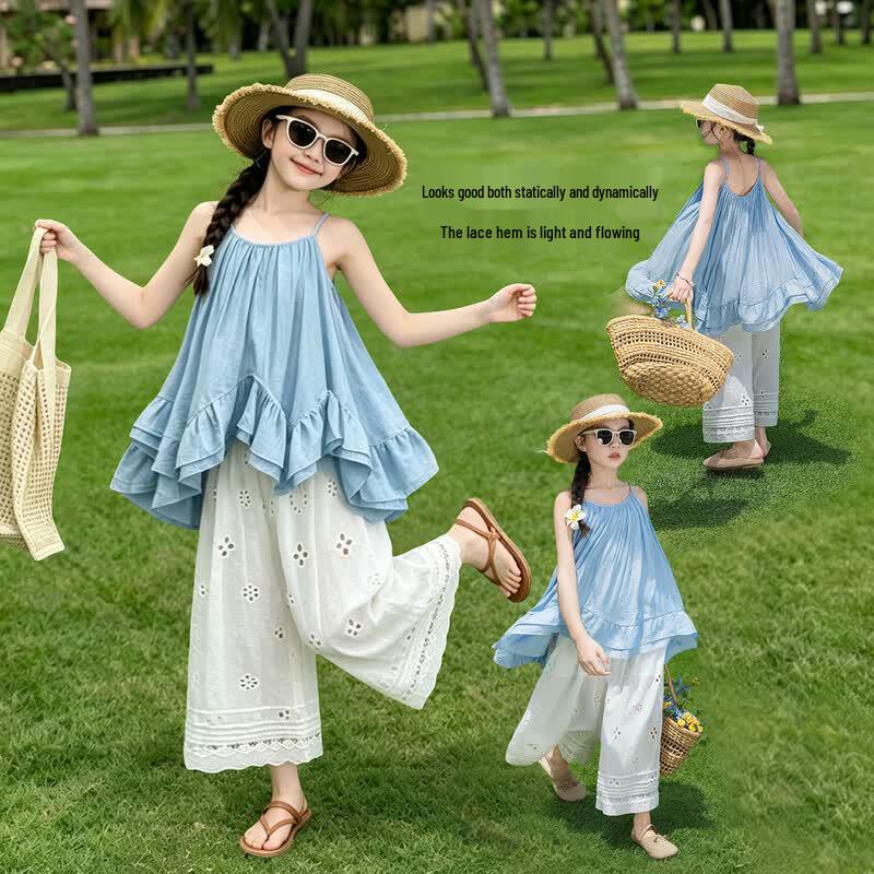 Girls' Summer Casual Sleeveless Top