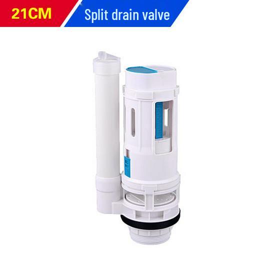 Two-Button Toilet Drain Valve, Plastic Tank Outlet Valve Accessories