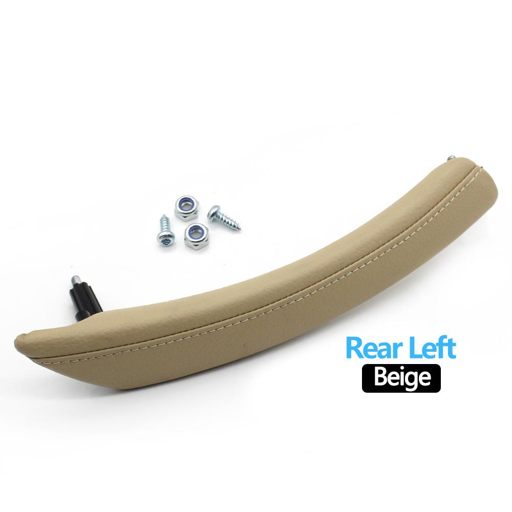 LHD Car Front Rear Left Right Door Handle Armrest Panel Pull Trim Window Switch Cover For BMW 5 Series E60 E61 2006-2010