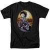 Betty Boop - Wild Biker - Adult Unisex Short Sleeve T-Shirt - Black