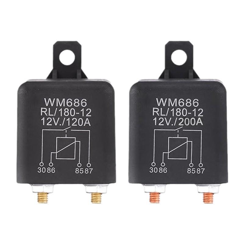 Dc 12V 24V 100A 120A 200A Wm686 Universal Relay 4 Pin Normal Open Car Starter Relay For Battery On/Off Split Charge Relay Switch