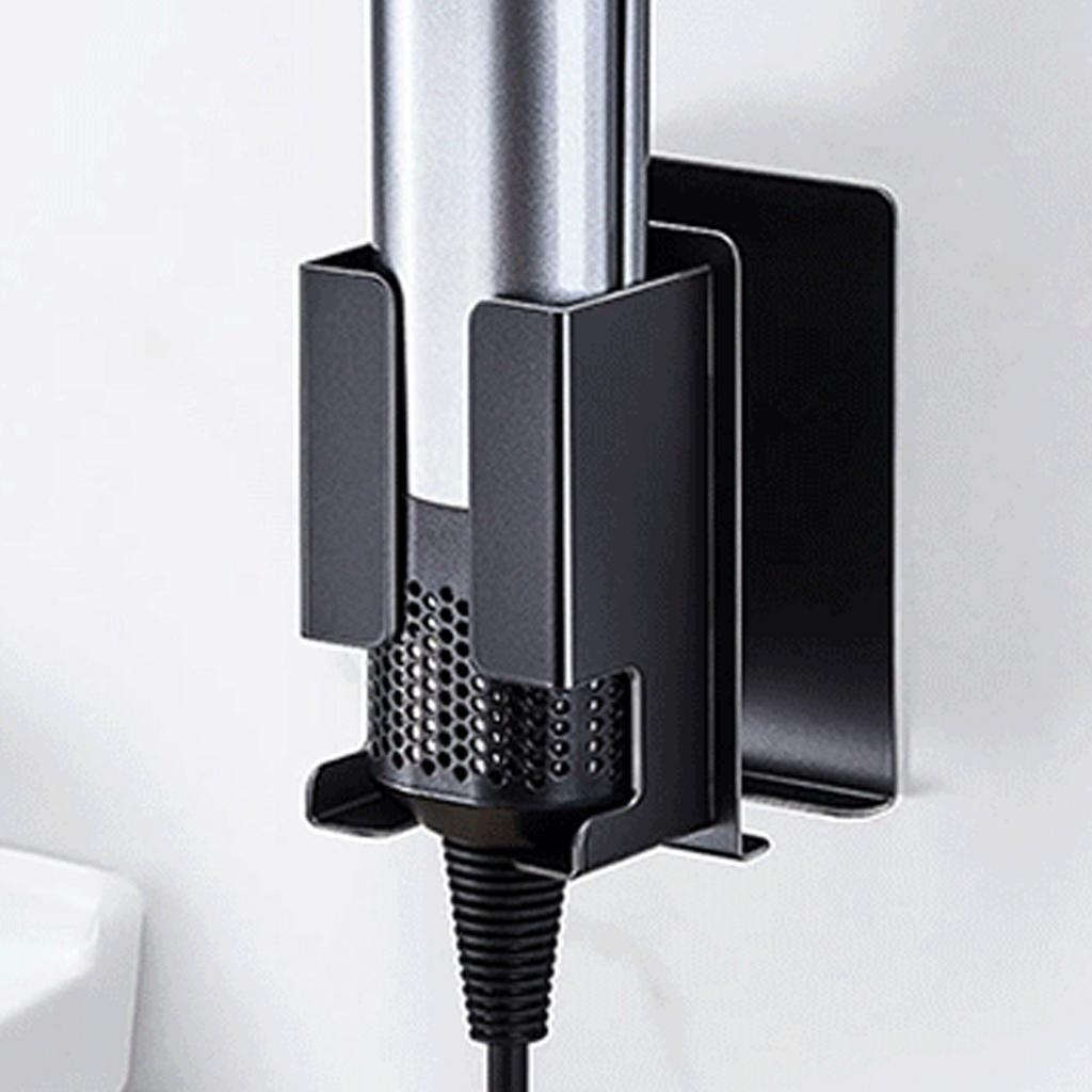 Hair Straightener Holder Wall Mount Carbon Steel Hair Tool Storage Organizer with Adhesive for Curling Iron Bathroom