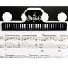 Music Score Fixed Clips Sheet Holder Replacement Plastic Piano Sheet Music Clip Piano Key Pattern Piano Sheet Music Clip