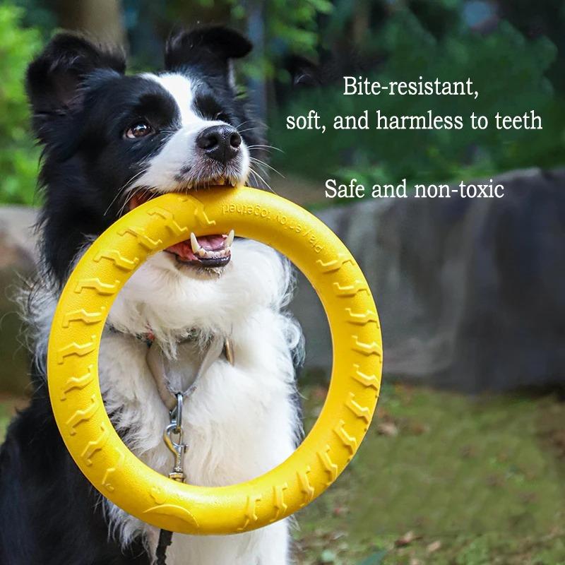 EVA Haustier Unterhaltungsspielzeug Hund Frisbee Bissfest Hundespielzeug Kann Nicht Beißen Zähne Mahlen Haustierball Großer Zugring
