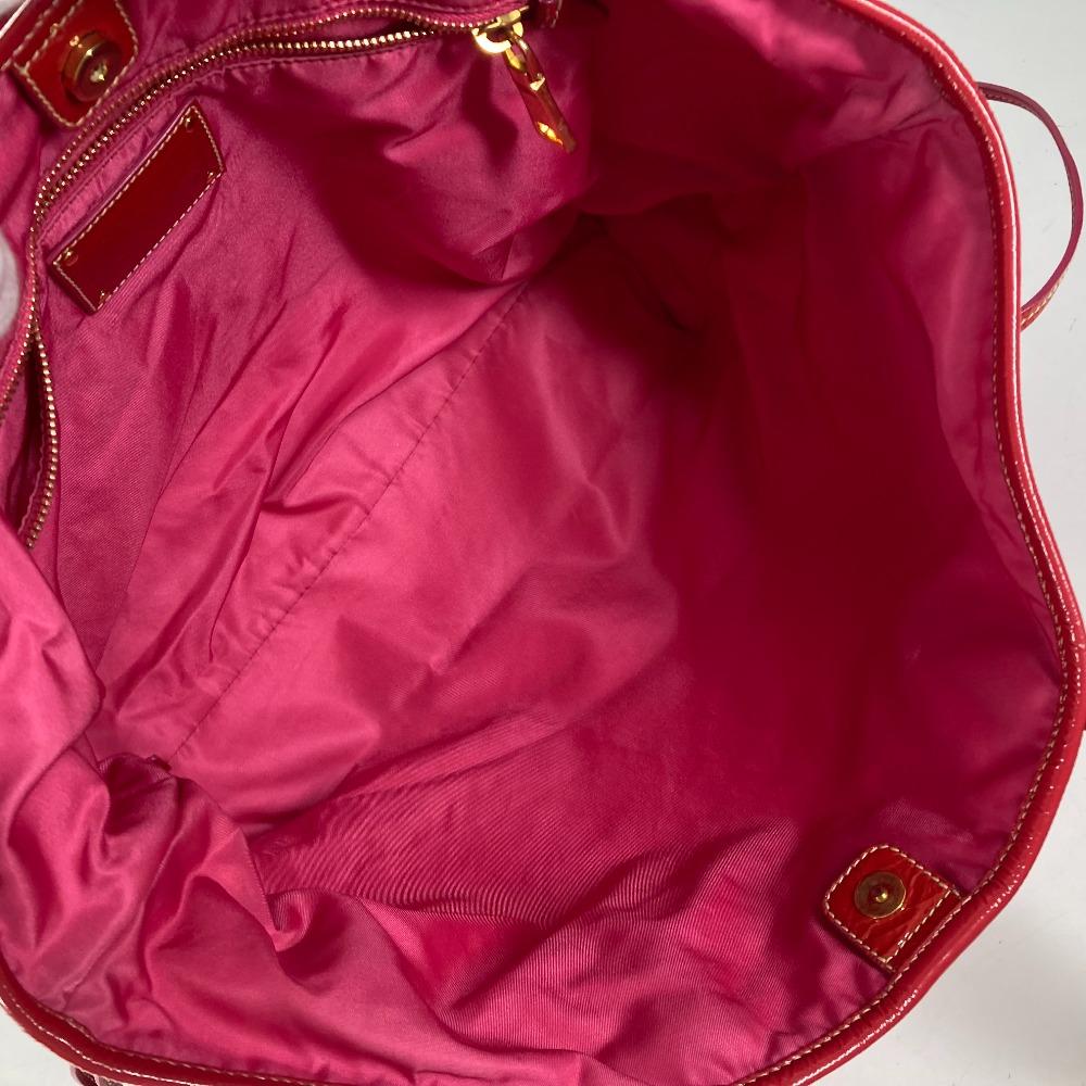 PRADA logo Bag Shoulder Bag Tote Bag Shoulder Bag Nylon / enamel pink