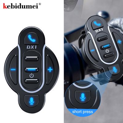 New Wireless Bluetooth Remote Control V5.4 Smart Media Controller Waterproof for Helmet Earphone Motorcycle Bike Handlebar