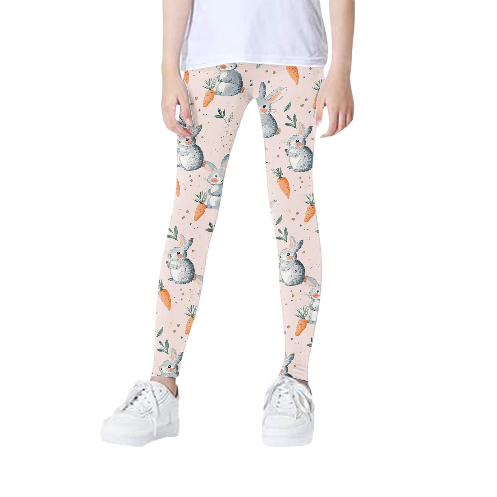 

Girls Slim Fit Leggings - Color Base Layer Pants 140 рожевий