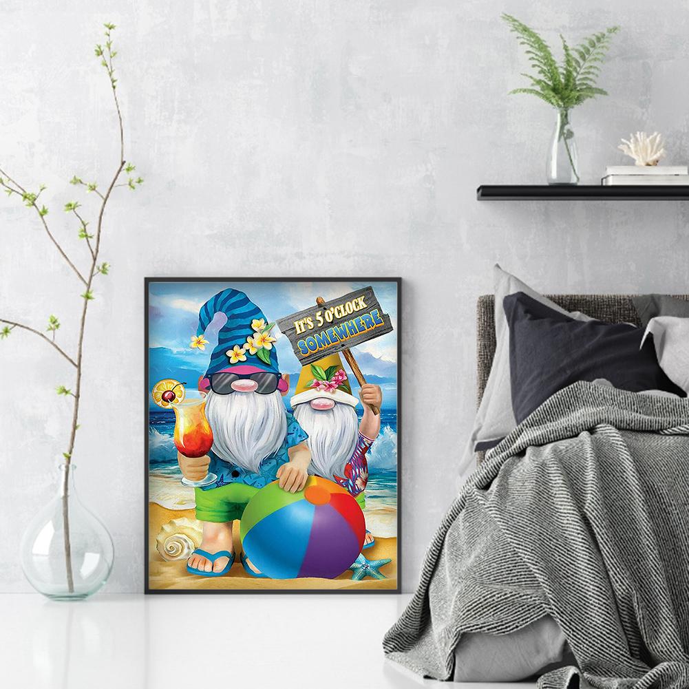 Buy 5D DIY Diamond Painting Gnome Kits Full Round Drill Decor at ...