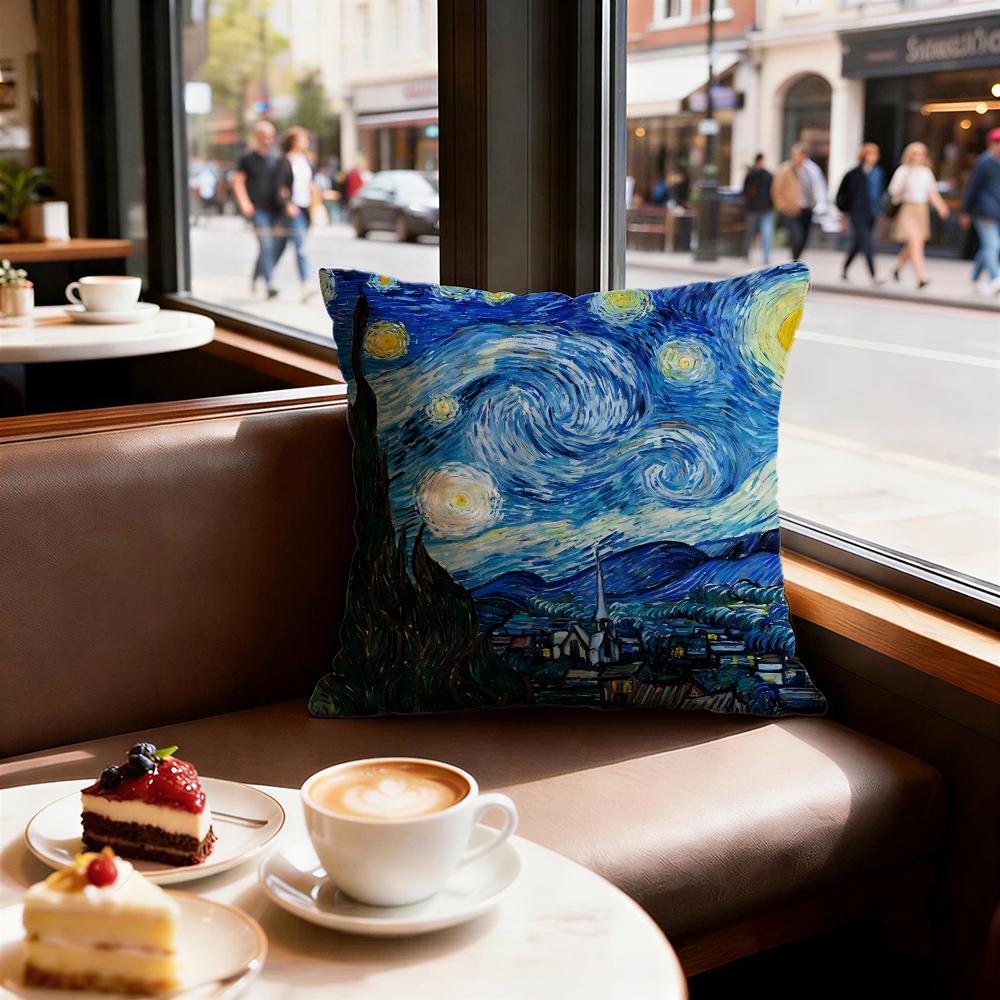 Art Van Gogh Cushion Cover Decorative Cushions Covers Cover Sofa X Pillow Piece X X Pillowcase