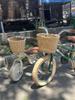 Hand-Woven Rattan-Style Detachable Bicycle Storage Basket for Children's Scooters - Small, Lidless