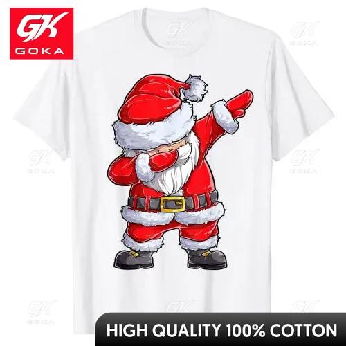 Dabbing Santa Claus Christmas Tree Lights Boys Kids Dab Xmas Costume TShirt Funny Santas Dab Cute Basics Graphic Tee Tops Gifts S