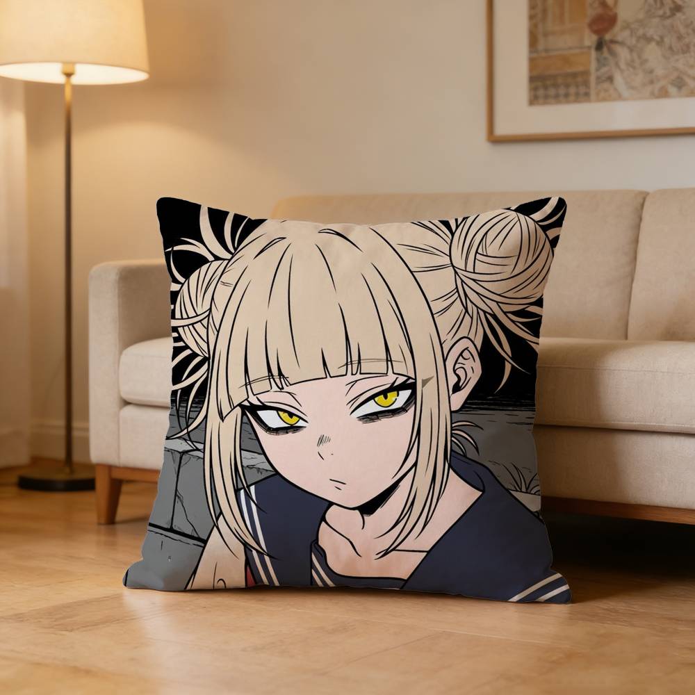 Anime H-Himiko Toga Academia Pillow Case For Sofa Living Room Home Office Decor Protective Cover