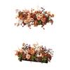 Retro Brown Floral Silk Flower Wall Hanging for Weddings and Events