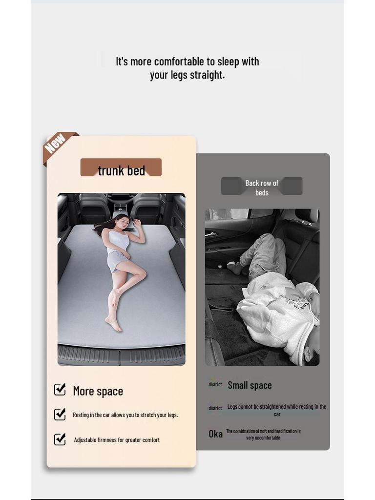 BYD Yuan Plus Mattress: Trunk Sleeping Pad, Rear Seat Single Inflatable, Pro Edition.