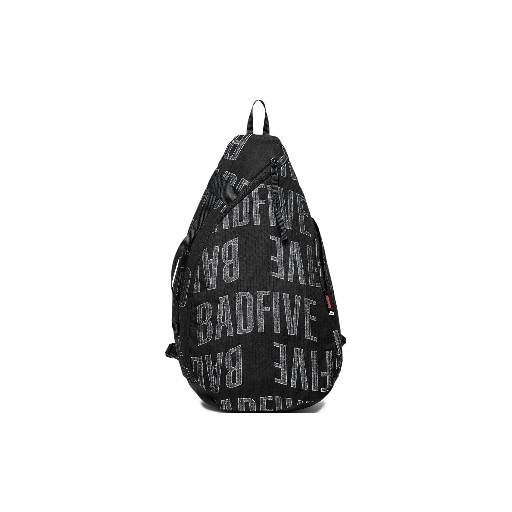Li Ning Badfive Basketball Series 2023 New Reflective Polyester Sports Shoulder Crossbody Bag Unisex bags Black ABDT295-1 Black