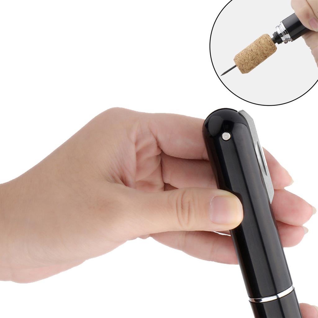 Stainless Steel Pen Shaped Pressure Bottle Opener Manual Wine Bottle Opener Wine Needle Bottle Opener Screwdriver