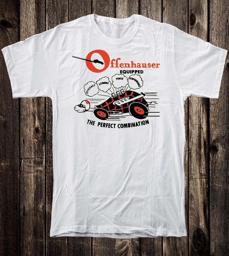 

Retro Hot Rod Tee T Shirt Drag Race Racing Speed Shop Offenhauser Offy Turtle Unisex T-Shirt XXL