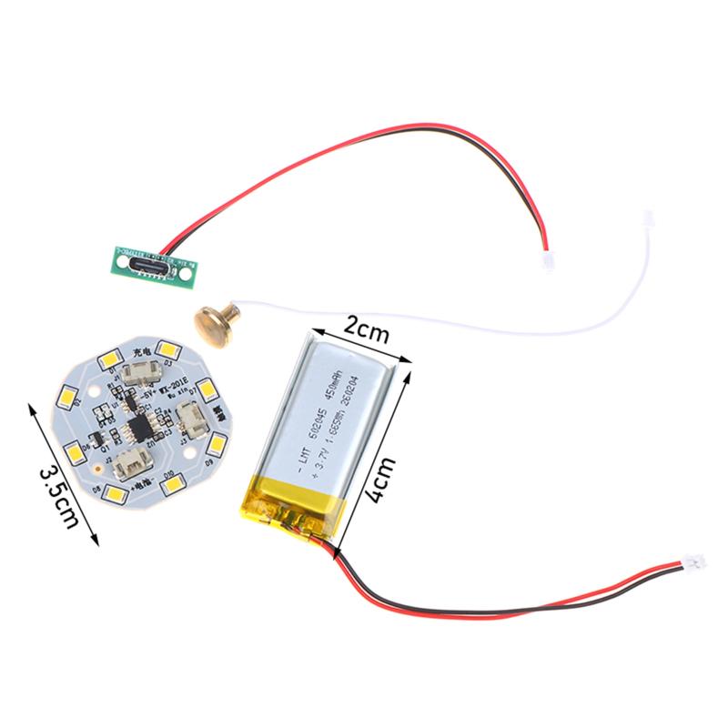 5V Single Color Touch Stepless Dimming Night Light Type-C /Dc Charging Control Board Led Desk Lamp Panel Induction Switch