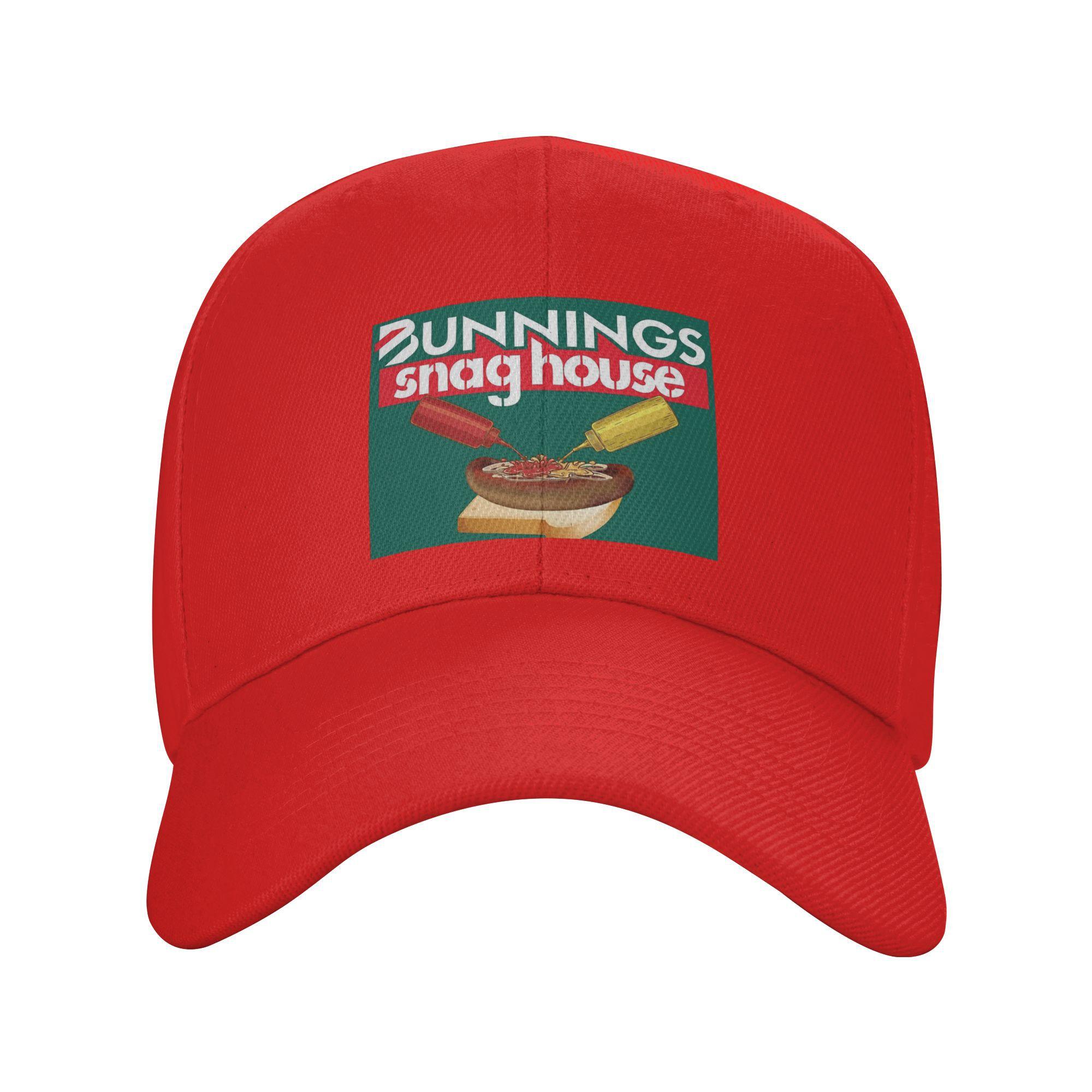 Bunnings Snaghouse Baseball Caps Snapback Fashion Baseball Hats Breathable Casual Casquette Outdoor For Unisexs And Womens One Size