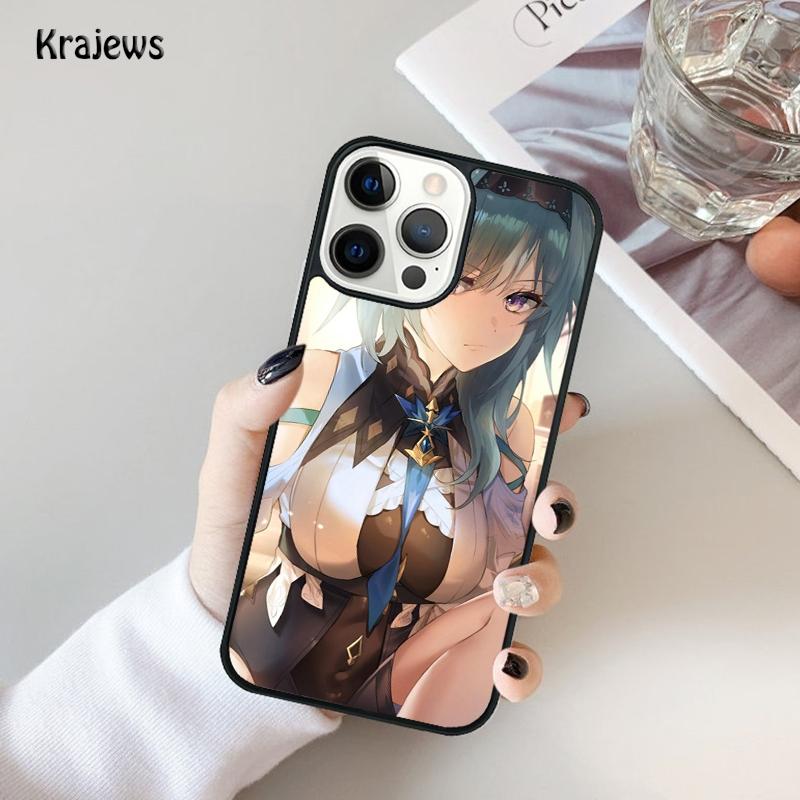Genshin Impact Eula Game Phone Case For iPhone 17 Air 16 15 14 Ma Plus 11 12 13 Pro Ma Phone Cover coque
