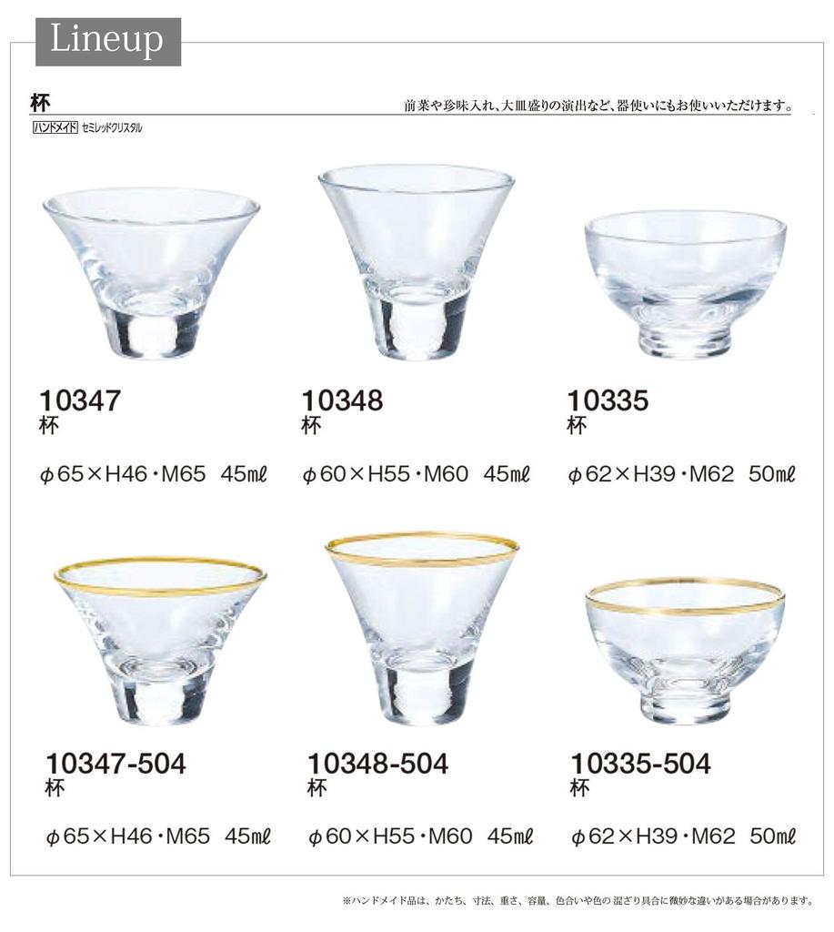 Toyo Sasaki Glass Cold Sake Glass, Clear, 50ml, Handmade In Japan, 10335-504