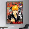 Anime Bleach plakát efektní nástěnný umělecký plakát do obývacího pokoje baru vintage obývací pokoj ložnice domácí dekorativní plátno malba uprostřed