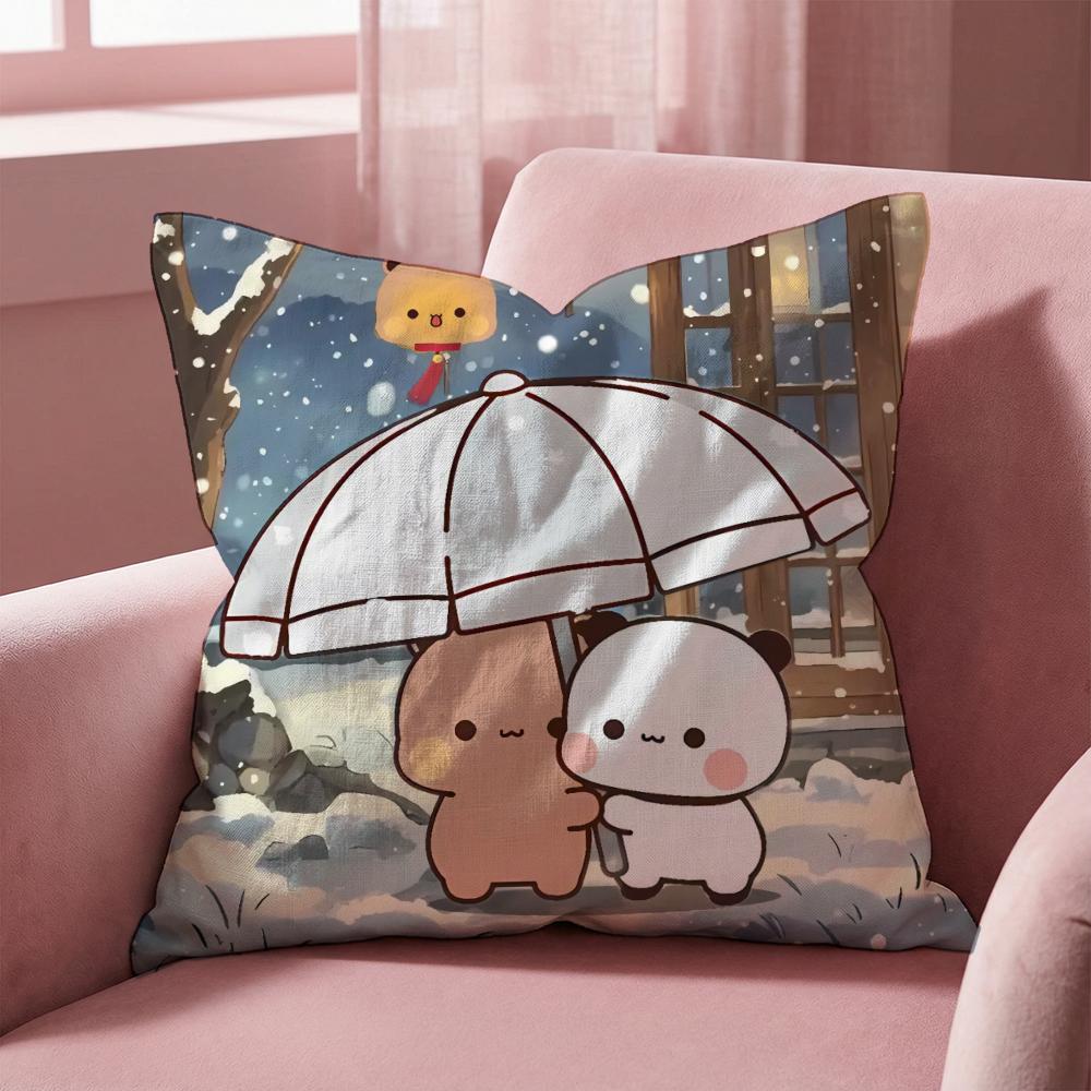 Cute B-BUBU DUDUS Cushion Cover Multi-Scene Pillow Cover for Home & Car - Reversible, Soft & Durable for Daily Use