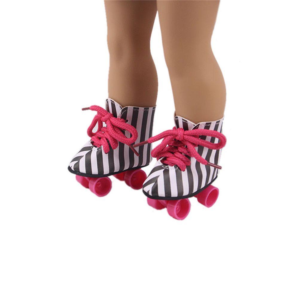 Doll Accessories Doll Skates Shoes Glitter Skating Shoes 18 Inches/43cm Doll Roller Skate Shoes