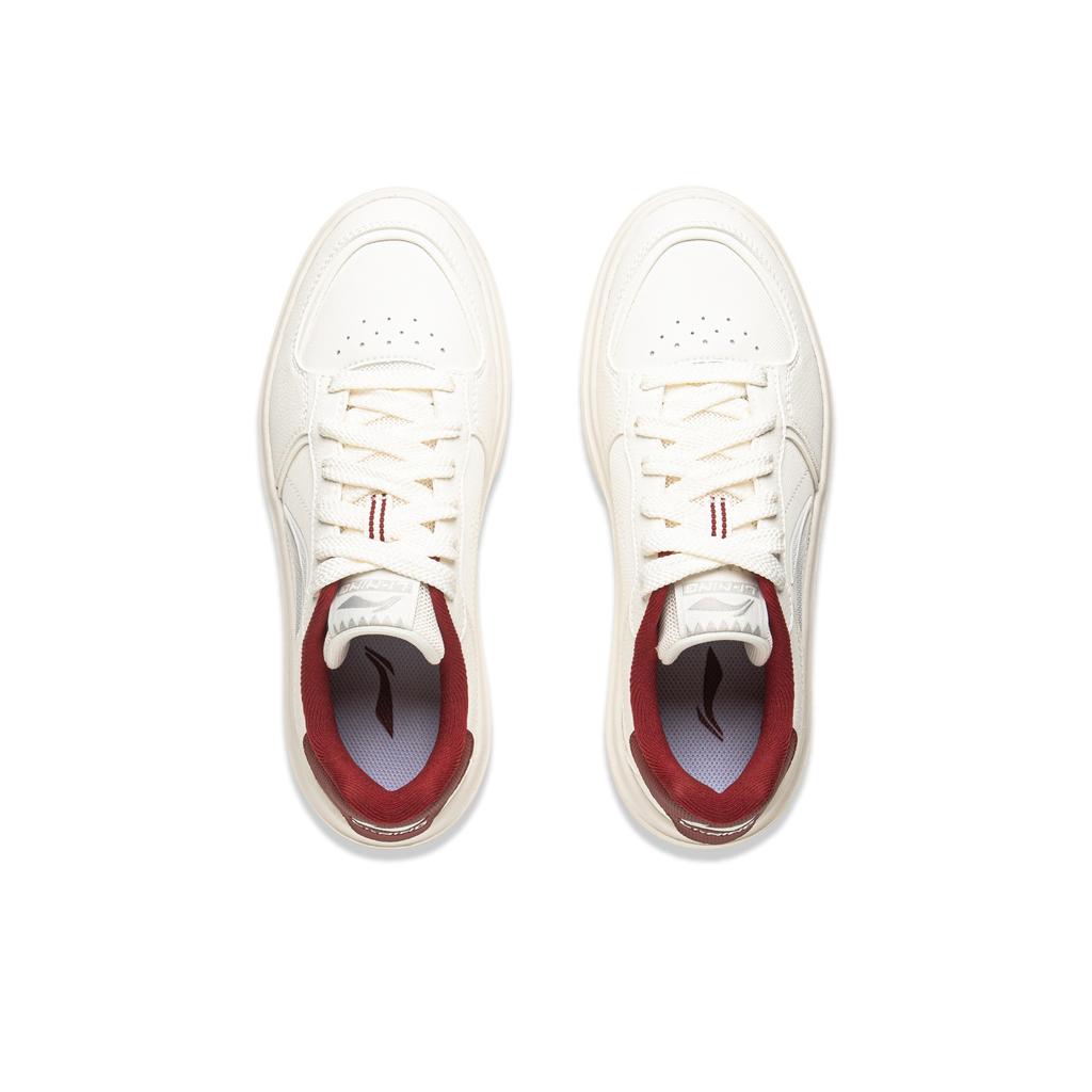 Li Ning Lantern Festival Classic Versatile Thick Sole Height Increasing White Sneakers Women Sneakers AGCV316-4