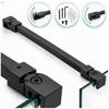 Stabilizer Top Bracket For Shower Cabin Wall 90 Matte Black