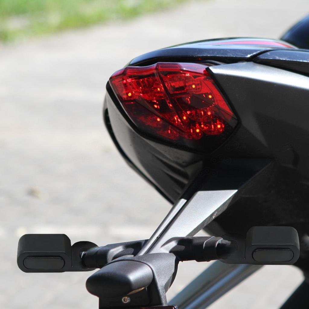 Motorcycle Front Turn Signals Waterproof 2 Pieces Indicators Motorcycle Blinkers Indicator For Safety Riding Commute Highway