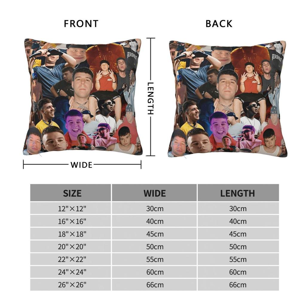 Rapper Quevedo Spaanse Zanger Kussensloop Nieuwigheid Kussensloop Vierkant Grafisch Kussensloop Kussenslopen Voor Bank Huisdecoratie