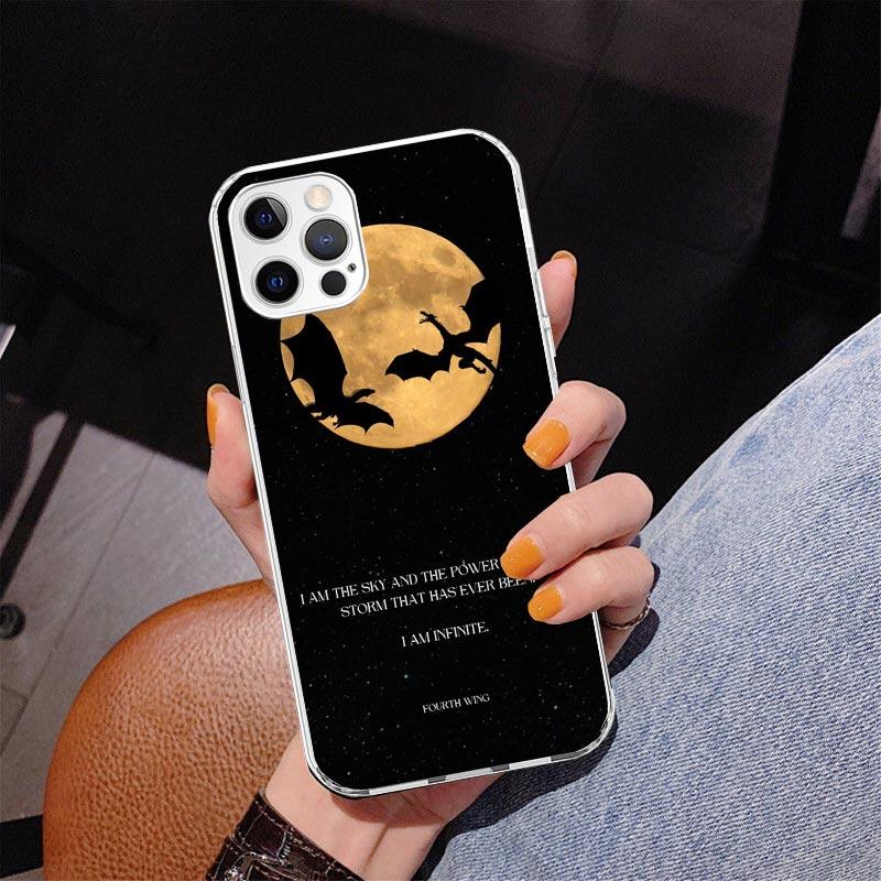 F-Fourth W-Wing Dragon Phone Case For iPhone 13 12 Mini 11 Pro Max XS XR X SE 7 8 Plus 5S 5 6S 6 Gift Print Cover Fundas
