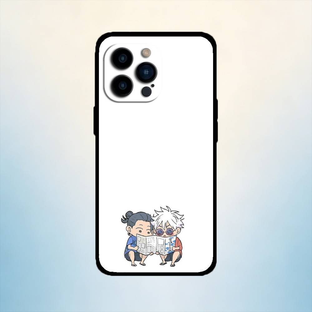 

AAA S-Satoru Gojo S-Suguru Geto Phone Case For iPhone 17,16,15,14,13,12,11 Plus,Pro Max,XS,Soft Silicone Black Cover iPhone17