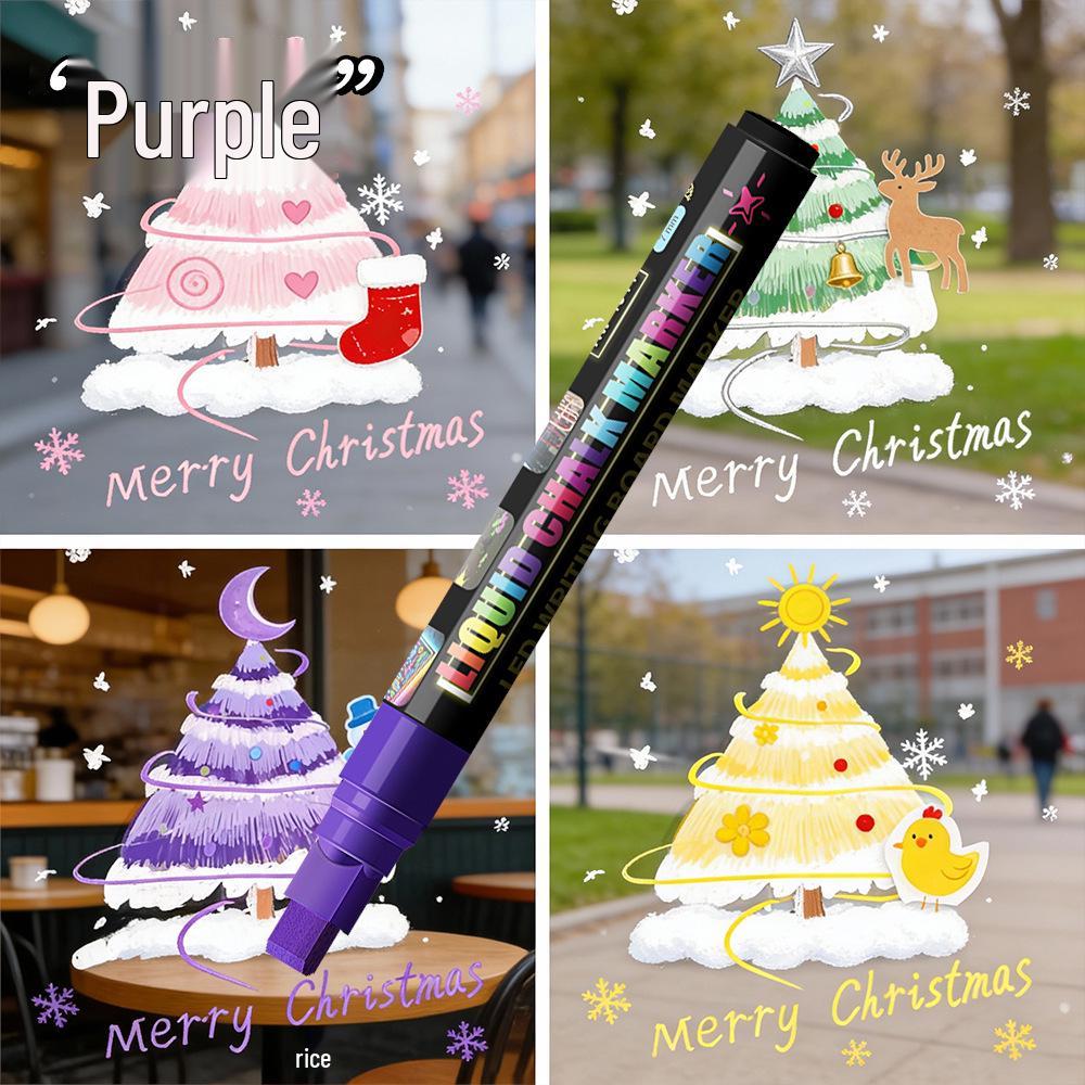 

Erasable Glass Chalk Pen for Graffiti, Doors, Decorations, Mirrors, and Acrylic Surfaces.