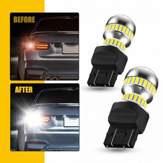 

2x 7443 Bulb 7440 LED Hyper 6000K Flash Reverse Lamp White Turn Signal Light DRL