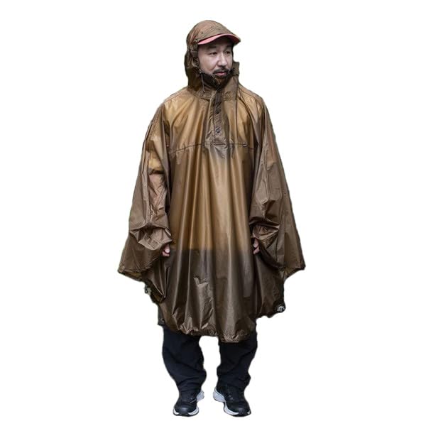 [Fairweather] Packable Rain Poncho - Waterproof, Lightweight, Compact, for Cycling, Outdoor Activities, Travel, Men s, Women s, Unisex (JP, Alphabet,