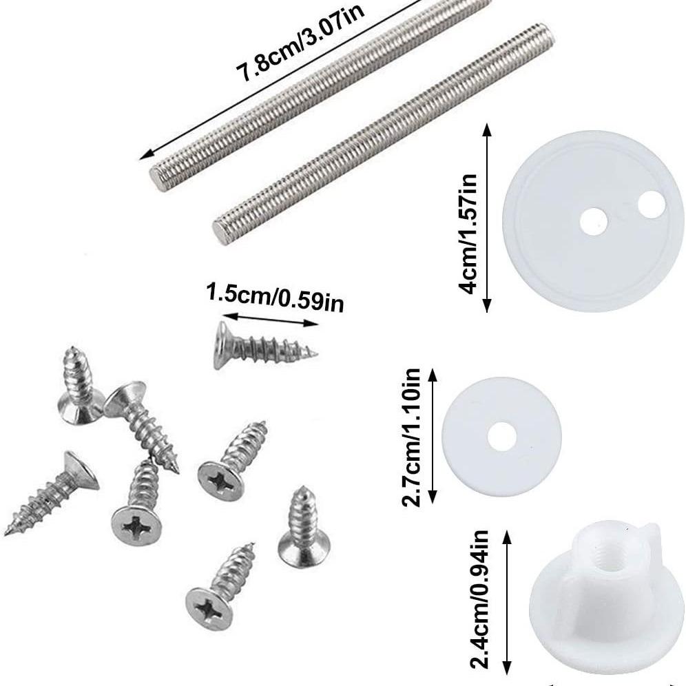 1/4 zestaw Stop Cynku Zawiasy Siedziska Toaletowego Zestaw Zamienny Złącza Pokrywy Okucia Uniwersalne Akcesoria Toaletowe Części Zamienne