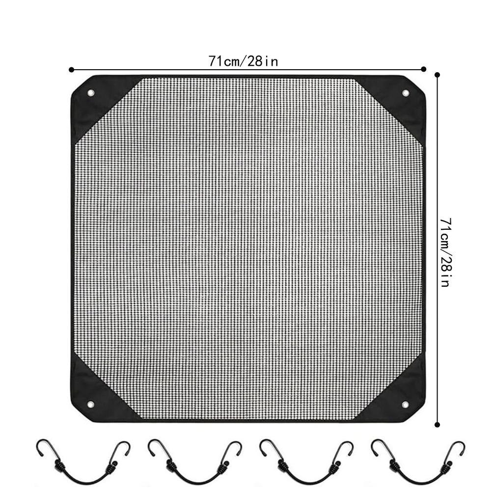 New Top Universal Air Conditioner Covers Heavy Duty Mesh Black Central Ac Cover Multisize AC Cover Defender All Season